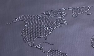 シリコーン3Dプリンターで世界地図を印刷